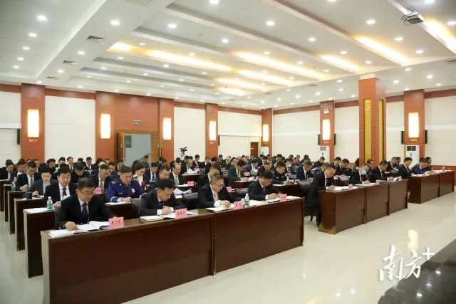 红海湾经济开发区全区干部大会现场。 图片